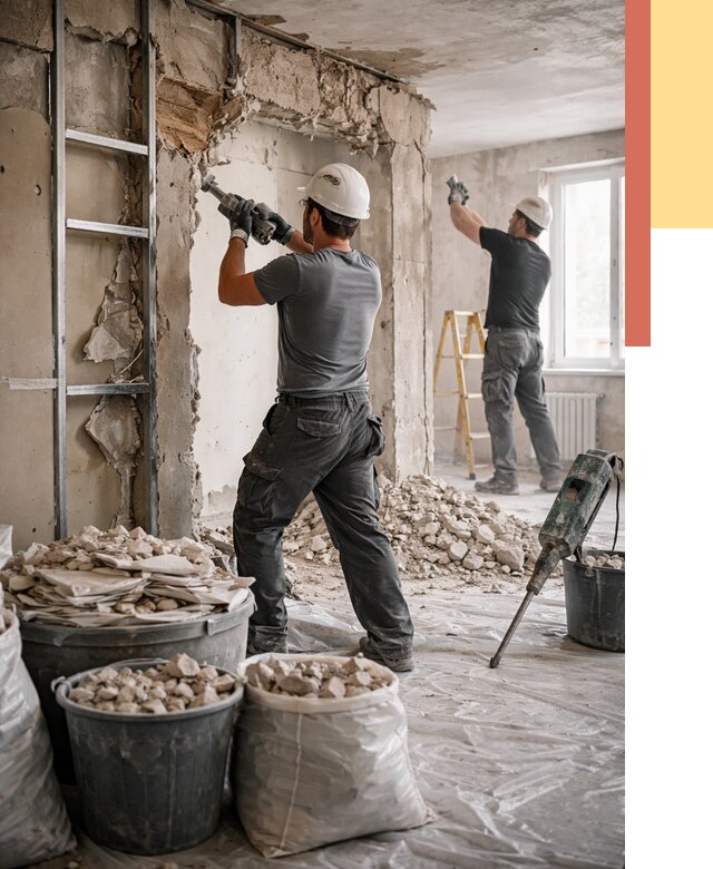 Демонтажные работы в Томске от 2950 руб. — услуги и цена под ключ | ОТДЕЛОЧНИК-Тмс