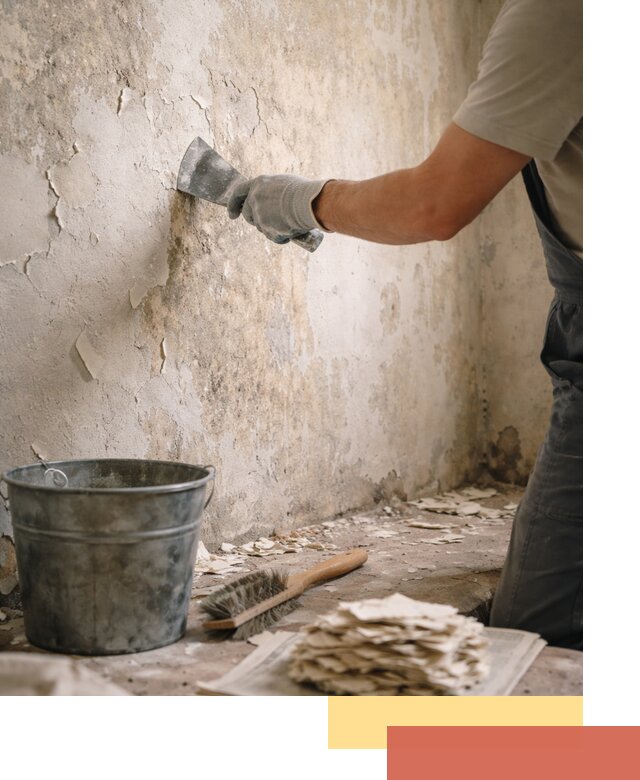 Удаление старой краски со стен в Томске качественно и быстро