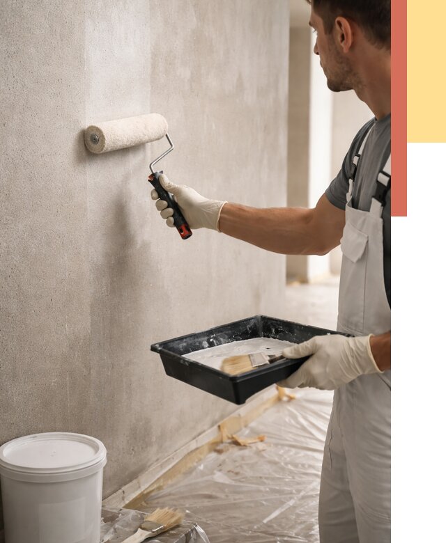 Грунтовка стен в Томске от 2404 руб. м2 — быстро, недорого, с материалом | ОТДЕЛОЧНИК-Тмс