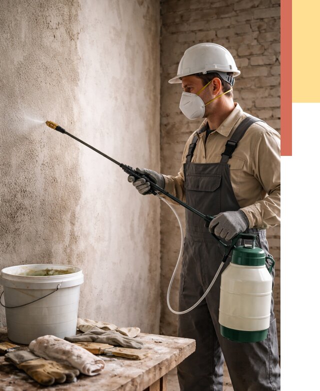 Антисептическая обработка стен в Томске от 1311 руб. — быстро и недорого | ОТДЕЛОЧНИК-Тмс