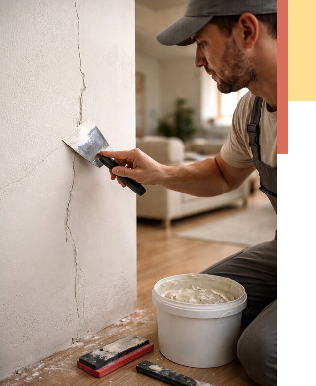 Заделка трещин и сколов в Томске от 2677 руб. — быстро и недорого | ОТДЕЛОЧНИК-Тмс