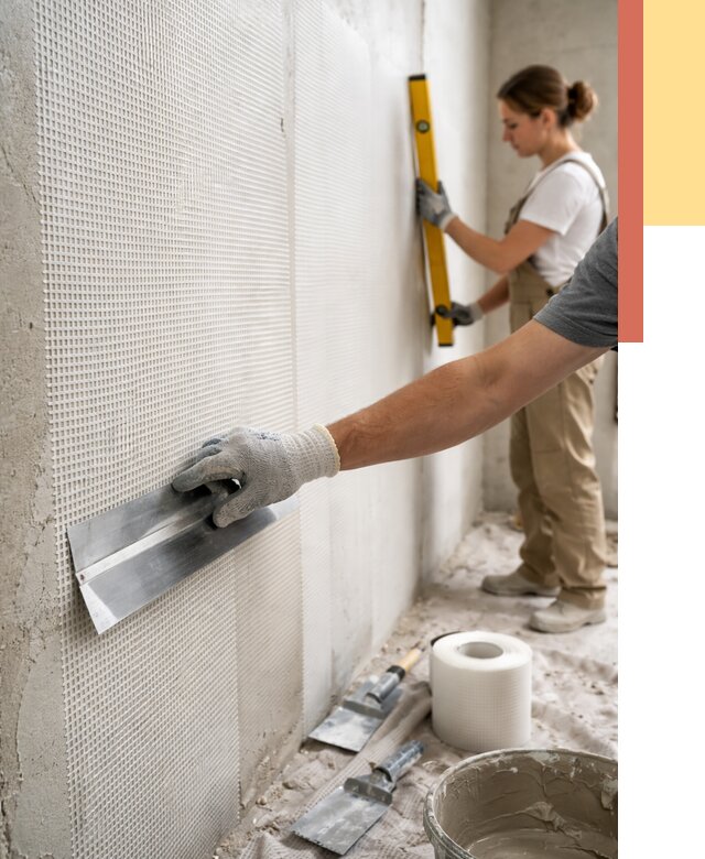 Армирование стен стеклосеткой в Томске от 3497 руб. под ключ | ОТДЕЛОЧНИК-Тмс