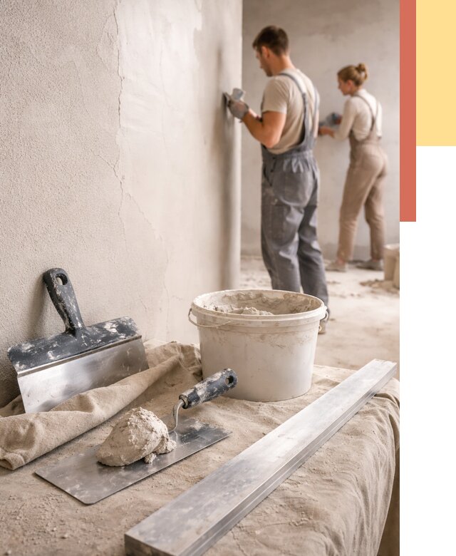 Штукатурка стен гипсовая в Томске от 4917 руб/м2 — быстро и недорого | ОТДЕЛОЧНИК-Тмс