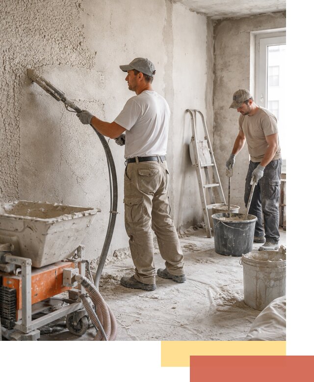 Машинная штукатурка стен в Томске — быстро и качественно