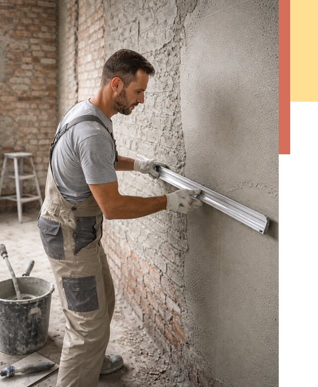 Штукатурка кирпичных стен в Томске от 4917 руб/м2 — быстро и недорого | ОТДЕЛОЧНИК-Тмс