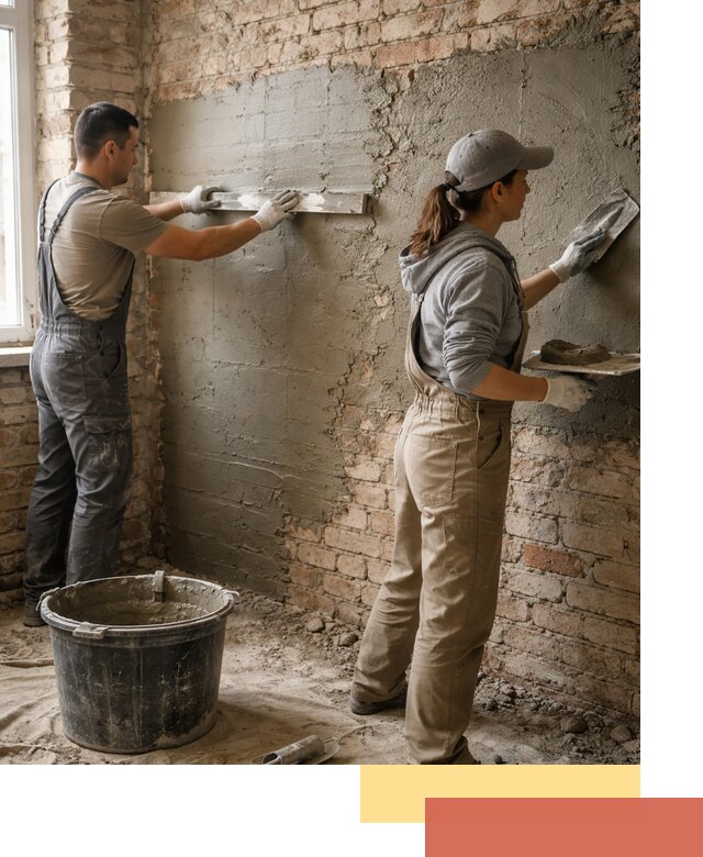 Штукатурка кирпичных стен в Томске — качественно и надежно