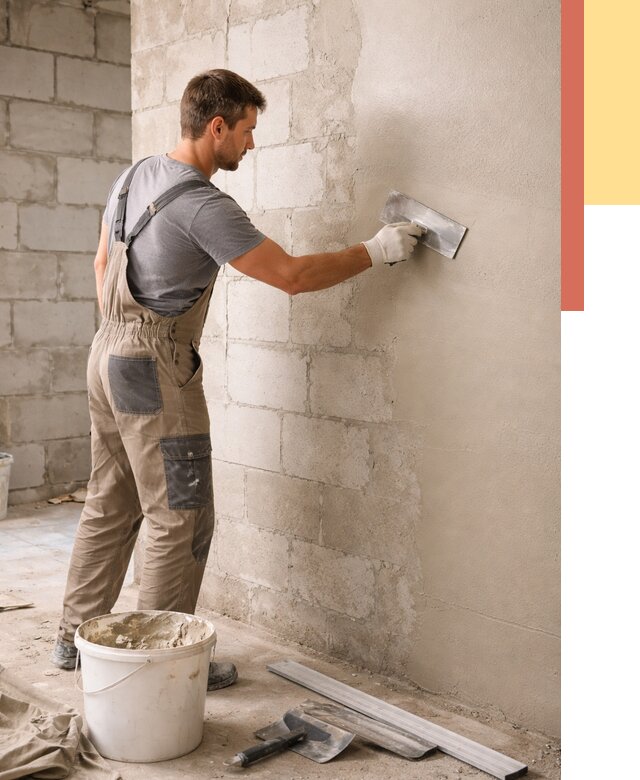 Штукатурка стен из газобетона в Томске от 2295 руб./м2 — быстро и недорого | ОТДЕЛОЧНИК-Тмс