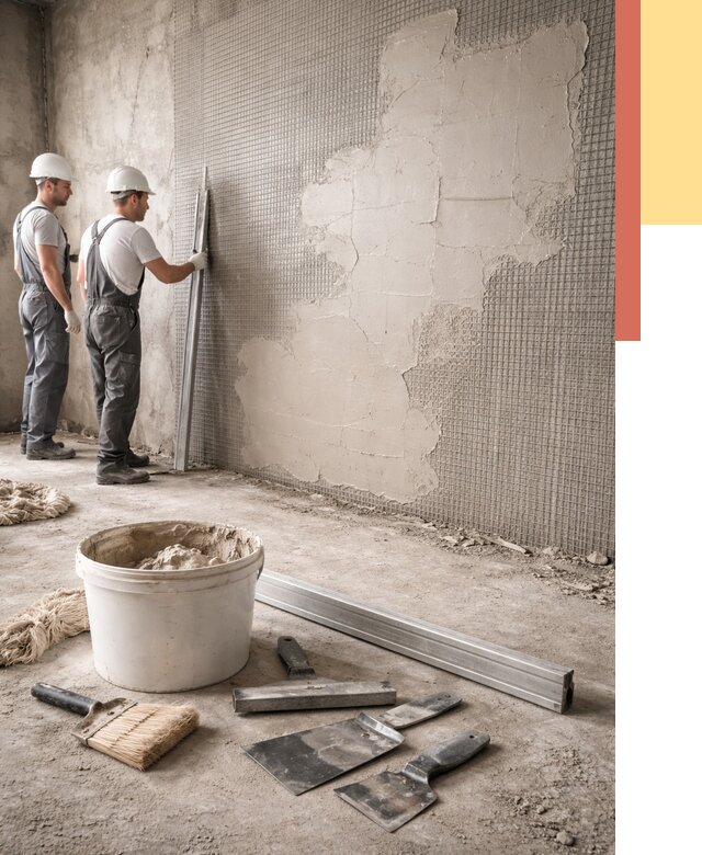 Штукатурка стен по сетке в Томске от 6010 руб./м2 — быстро и недорого | ОТДЕЛОЧНИК-Тмс