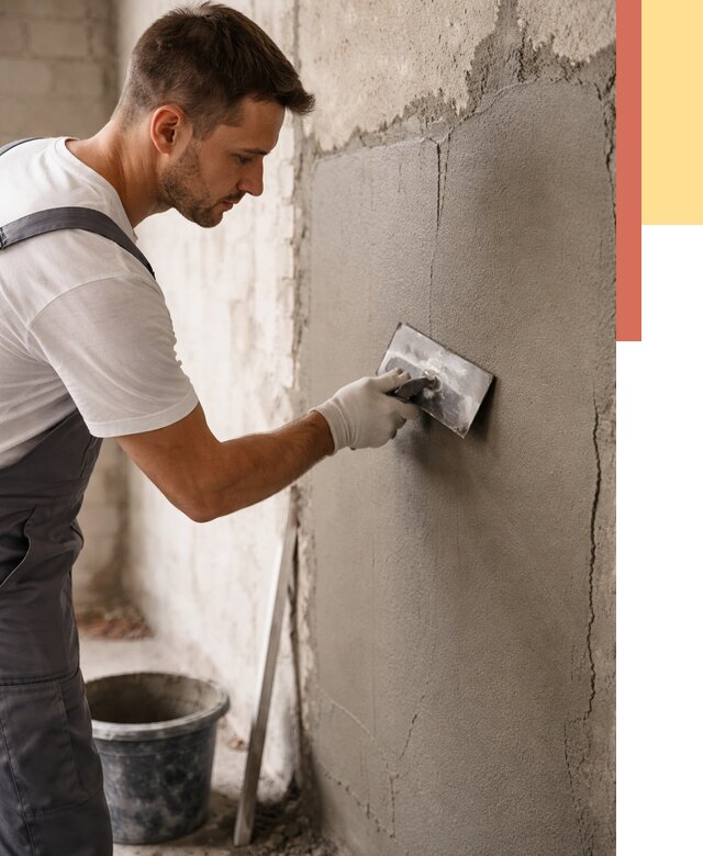 Штукатурка стен под плитку в Томске от 4589 руб./м2 — выравнивание под плитку | ОТДЕЛОЧНИК-Тмс