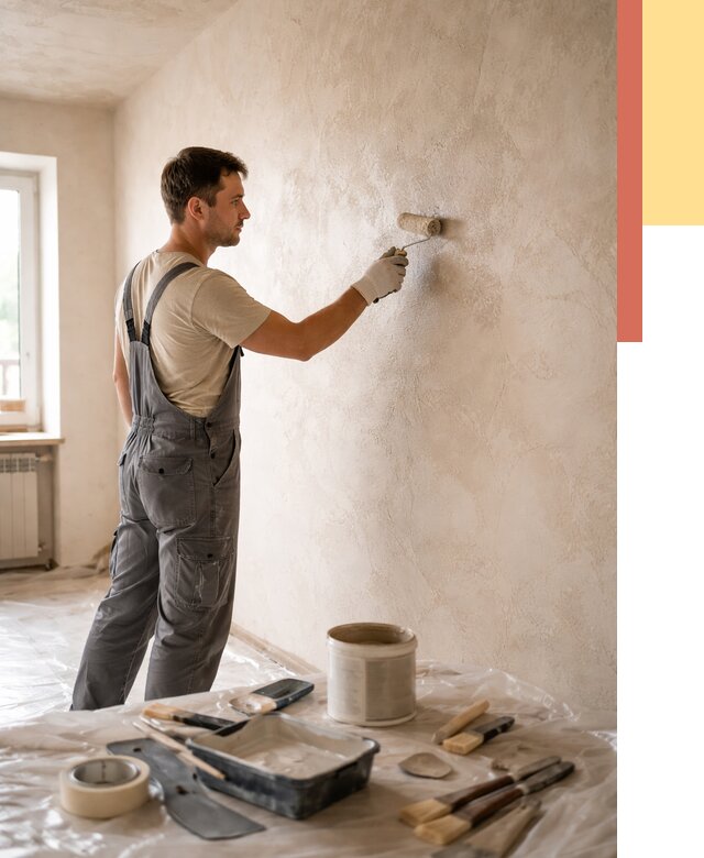 Нанесение лессирующей краски по декоративке в Томске от 1912 руб. | ОТДЕЛОЧНИК-Тмс