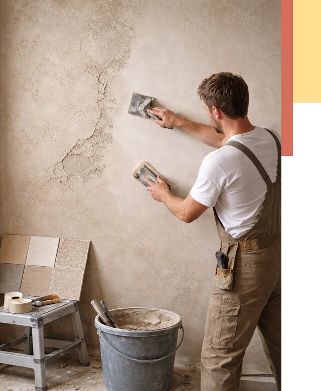 Ремонт декоративной штукатурки в Томске от 4917 руб. под ключ | ОТДЕЛОЧНИК-Тмс