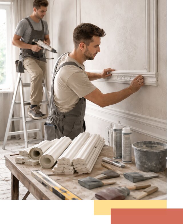 Монтаж лепнины на стены в Томске профессионально и качественно