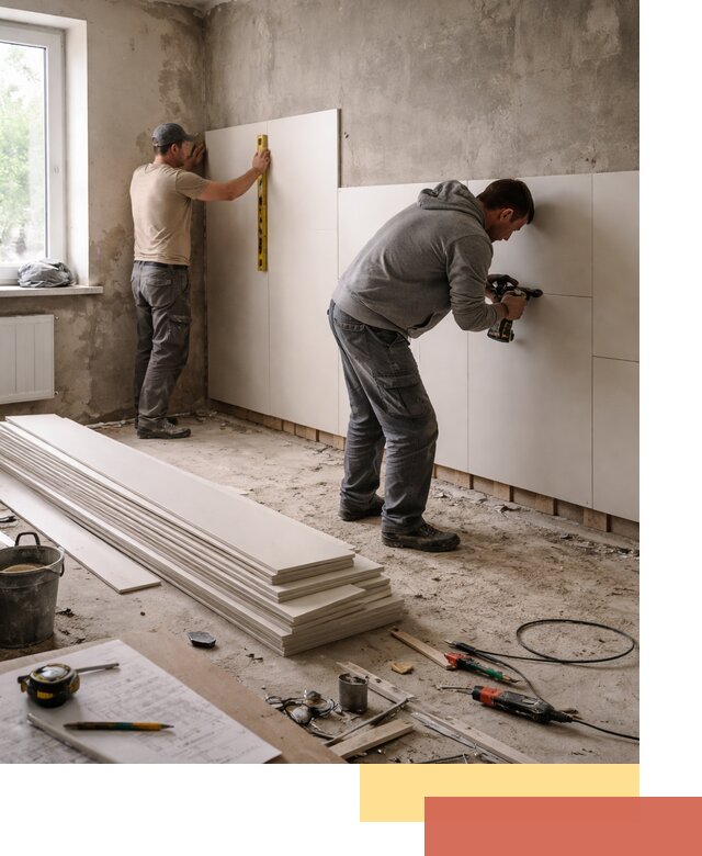 Монтаж ПВХ панелей на стены в Томске качественно и быстро