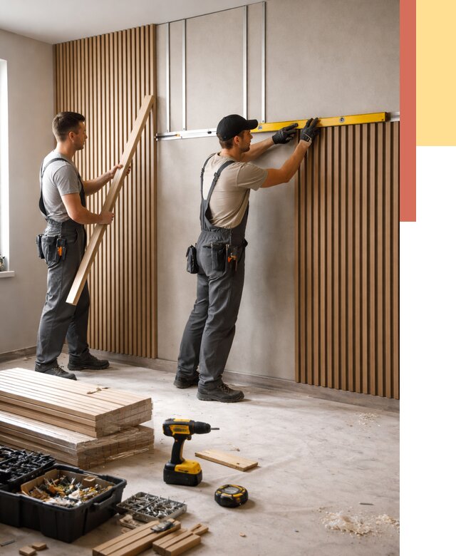 Монтаж реечных панелей на стены в Томске от 1311 руб. — быстро и недорого | ОТДЕЛОЧНИК-Тмс