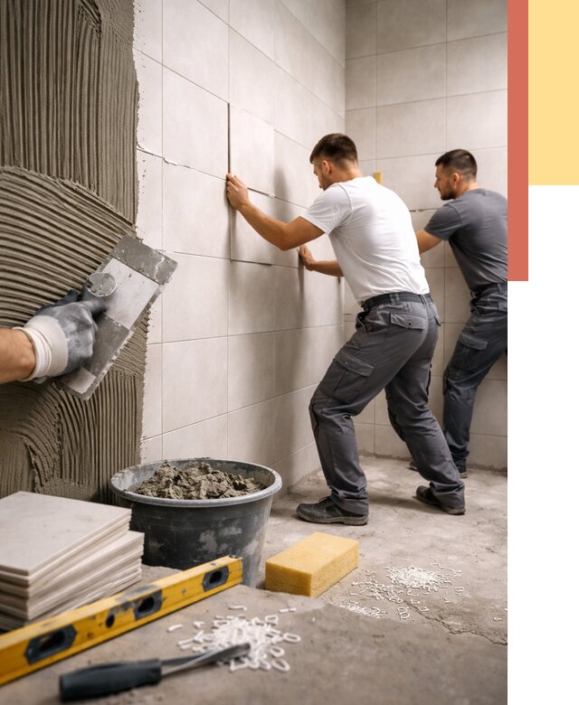 Укладка плитки на стены в Томске от 929 руб. — качественно и недорого | ОТДЕЛОЧНИК-Тмс