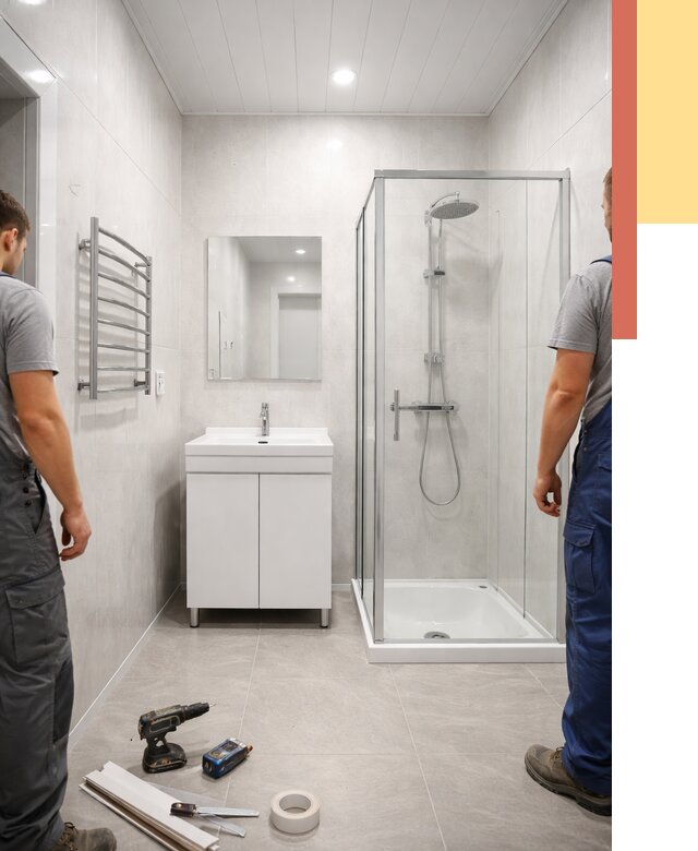 Отделка ванной комнаты панелями ПВХ в Томске от 4917 руб. за м2 | ОТДЕЛОЧНИК-Тмс