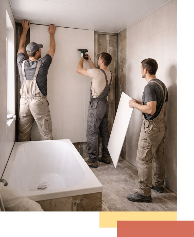 Отделка ванной панели ПВХ профессионально в Томске