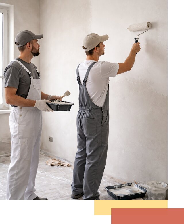 Покраска стен водоэмульсионной краской в Томске