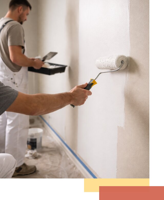 Покраска стен акриловой краской профессионально в Томске