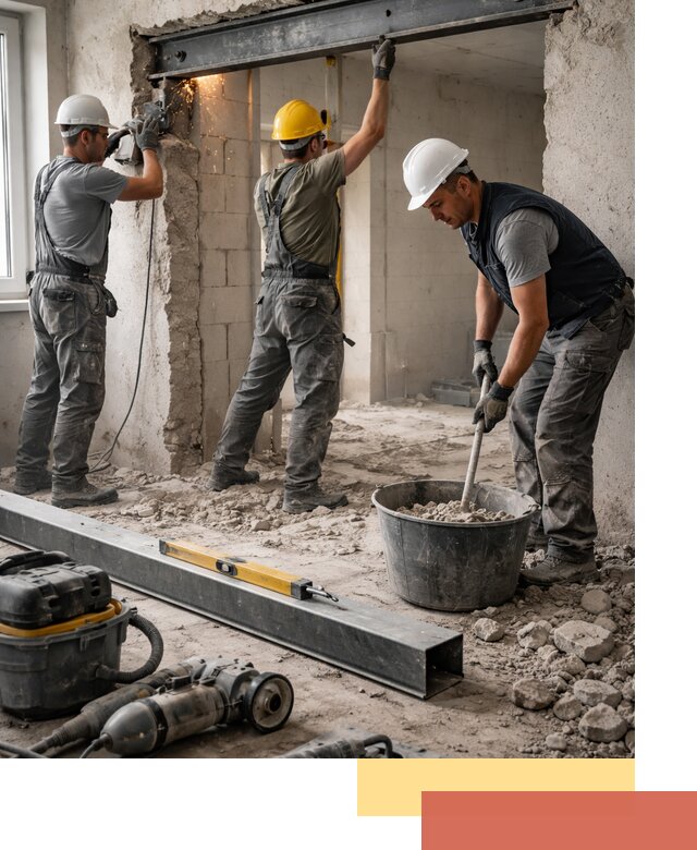 Создание проемов в стенах и несущих конструкциях в Томске