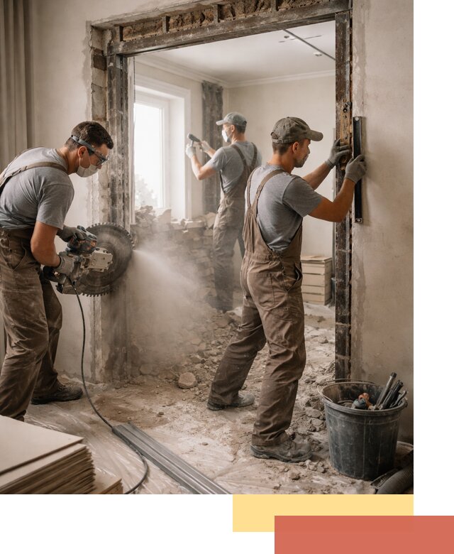 Расширение дверного проема под установку новой двери в Томске