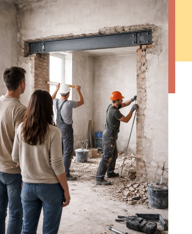 Усиление проема в стене в Томске от 10381 руб. — усиление дверного проема металлоконструкцией | ОТДЕЛОЧНИК-Тмс