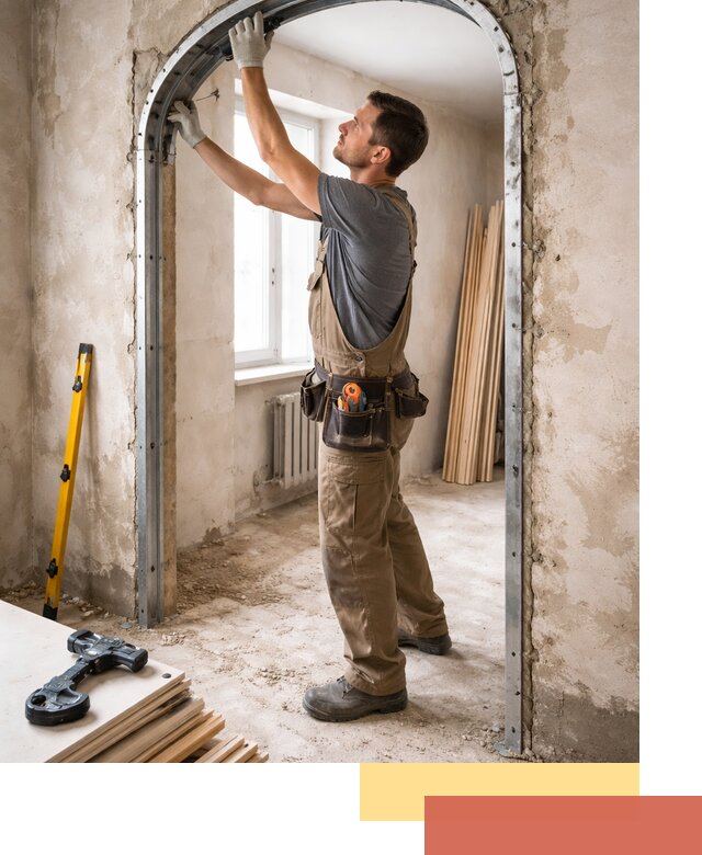 Устройство арочного проема в Томске под ключ