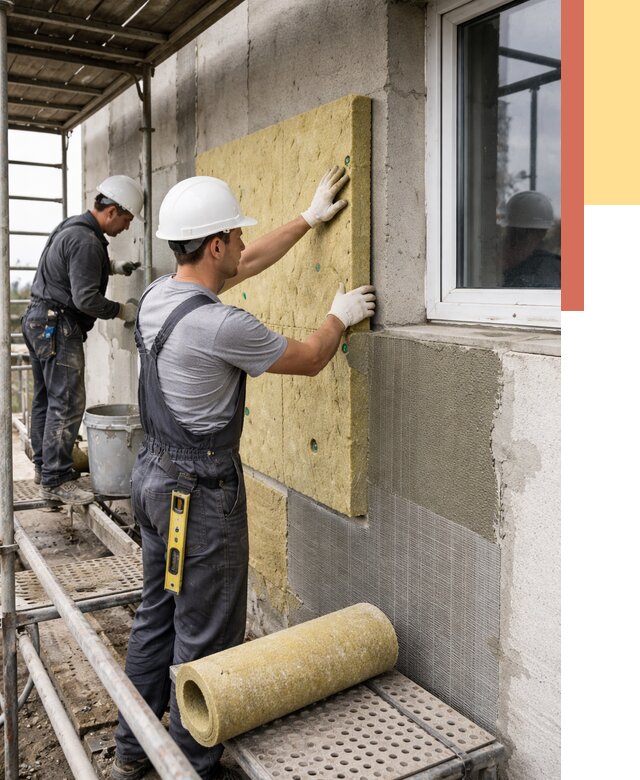 Утепление стен в Томске от 4699 руб. под ключ — быстро и недорого | ОТДЕЛОЧНИК-Тмс