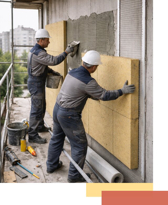 Утепление стен зданий и домов в Томске качественно и надежно