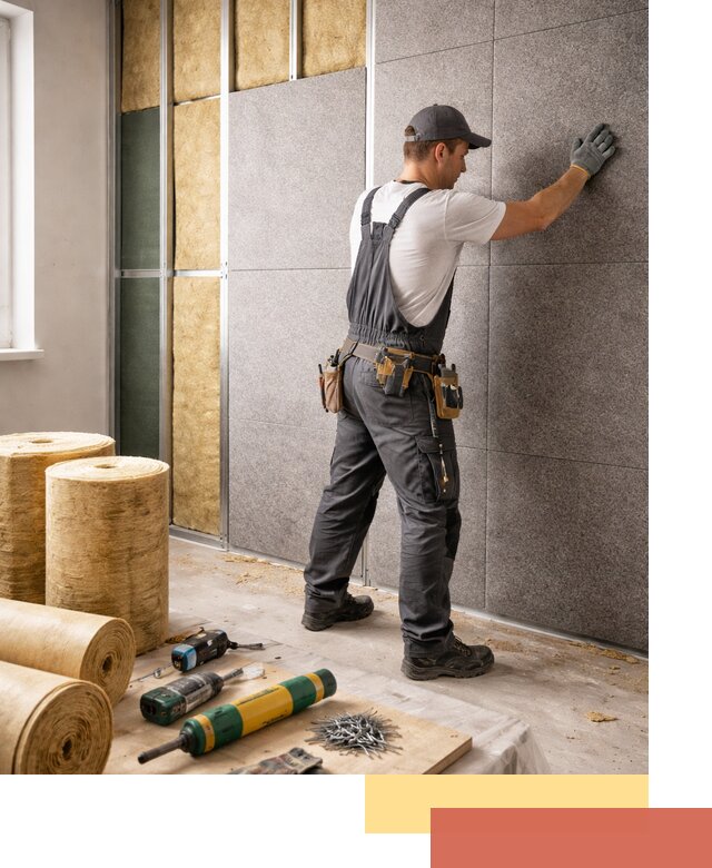 Профессиональная шумоизоляция стен в Томске для квартиры и офиса