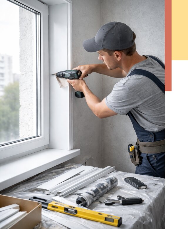 Установка пластиковых откосов в Томске от 2459 руб. | ОТДЕЛОЧНИК-Тмс монтаж, быстро и недорого