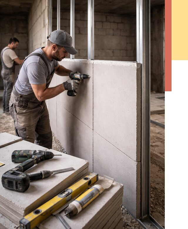 Кладка влагостойких перегородок ПГП в Томске от 1311 руб. под ключ | ОТДЕЛОЧНИК-Тмс