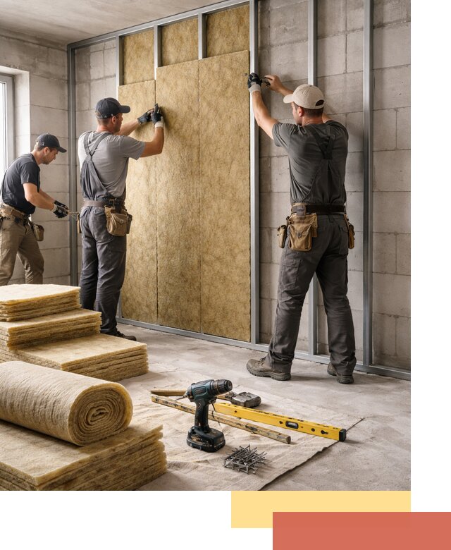 Шумоизоляция перегородок из блоков в Томске — монтаж и защита шумоизоляцией