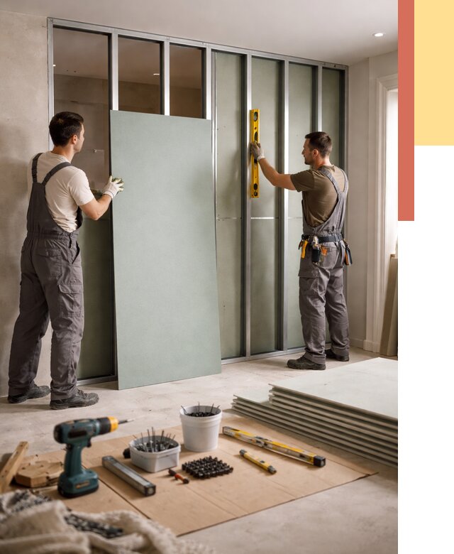 Перегородка из влагостойкого гипсокартона в Томске от 5245 руб. — монтаж под ключ | ОТДЕЛОЧНИК-Тмс