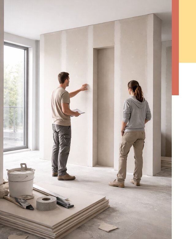 Зонирующая перегородка из гипсокартона в Томске от 3060 руб. под ключ | ОТДЕЛОЧНИК-Тмс