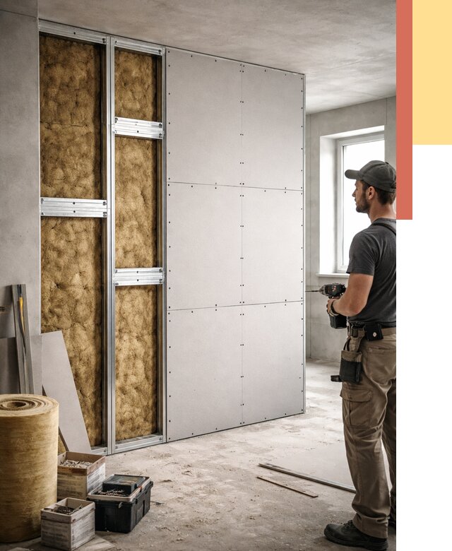 Усиленная перегородка под навеску в Томске от 13987 руб. — монтаж под ключ | ОТДЕЛОЧНИК-Тмс