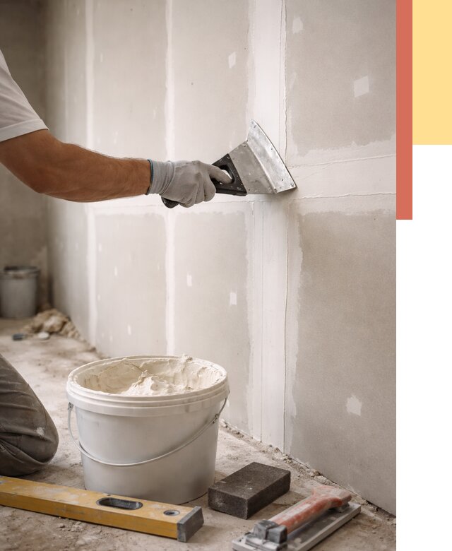 Шпаклевка перегородок из гипсокартона в Томске от 2732 руб. — услуги ОТДЕЛОЧНИК-Тмс