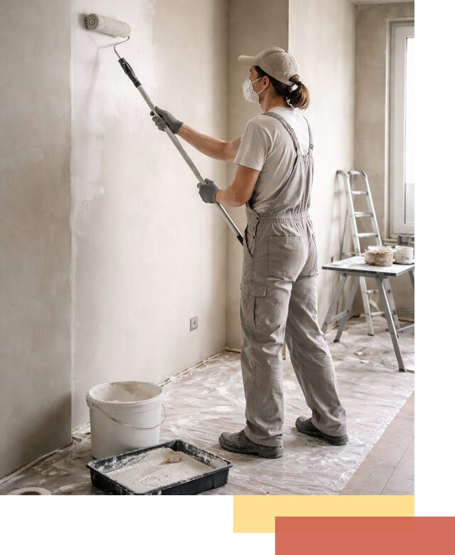 Покраска перегородок из гипсокартона в Томске качественно и недорого