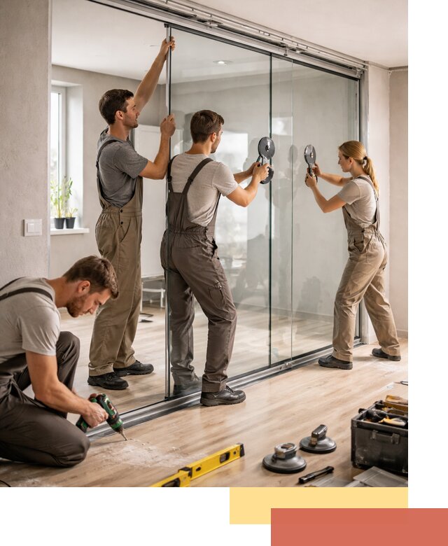 Изготовление стеклянных перегородок на заказ в Томске