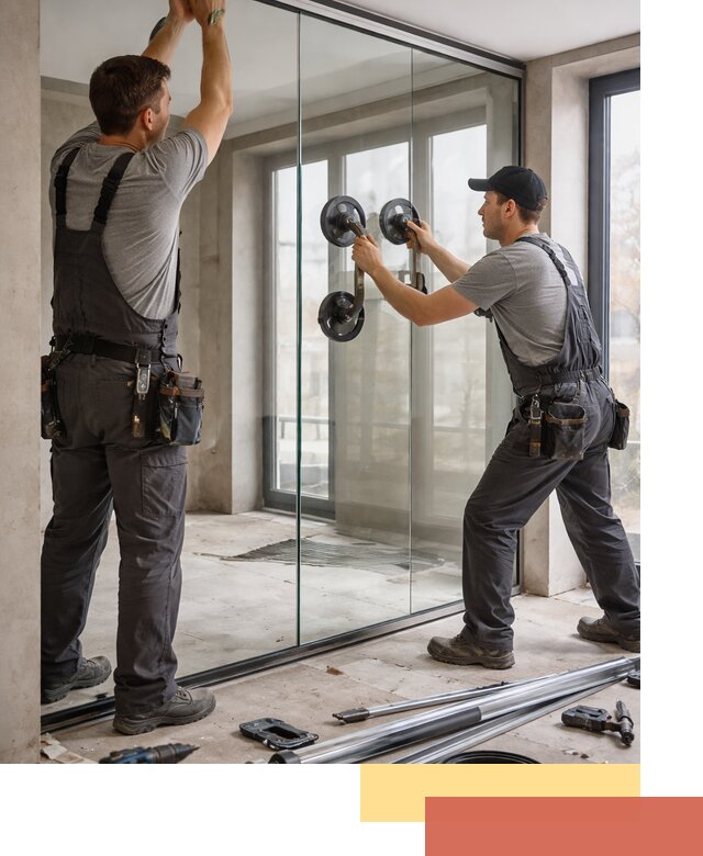 Цельностеклянные перегородки под ключ в Томске