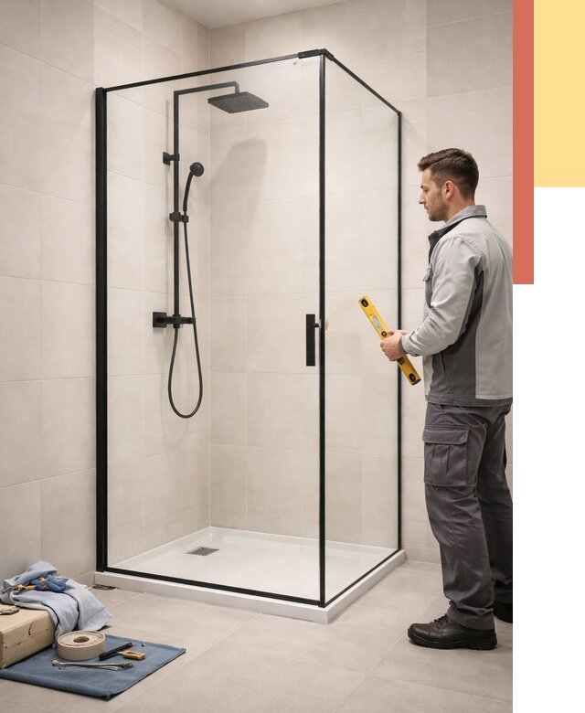 Стеклянные перегородки для душа в Томске от 13659 руб. | Монтаж под ключ — ОТДЕЛОЧНИК-Тмс