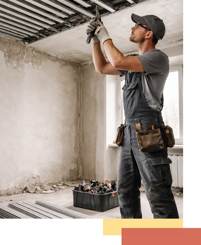 Демонтаж реечного потолка в Томске быстро и аккуратно