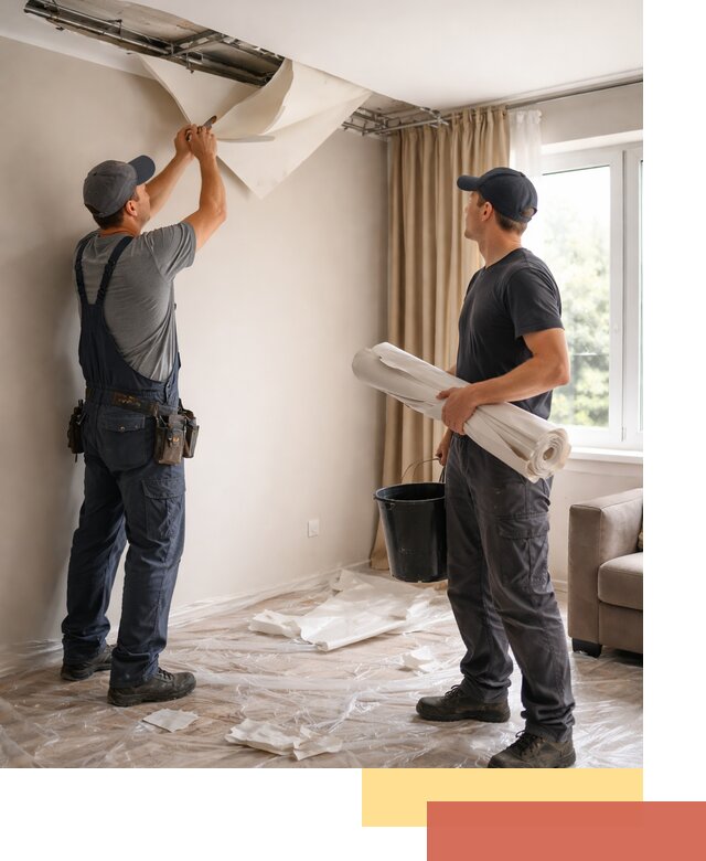 Демонтаж натяжного потолка в Томске быстро и аккуратно