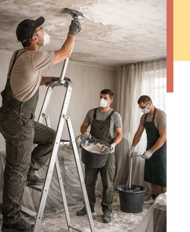 Удаление побелки с потолка в Томске от 2732 руб. быстро и недорого | ОТДЕЛОЧНИК-Тмс