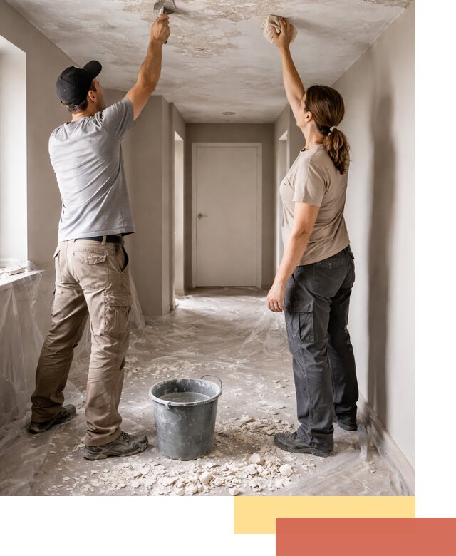 Удаление побелки с потолка в Томске — быстро и аккуратно