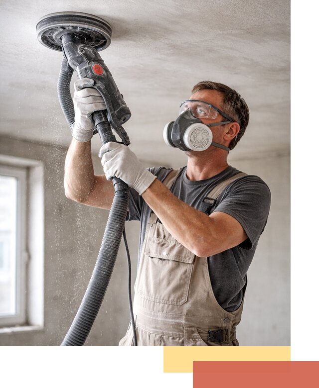 Шлифовка потолка в Томске — качественная подготовка под отделку