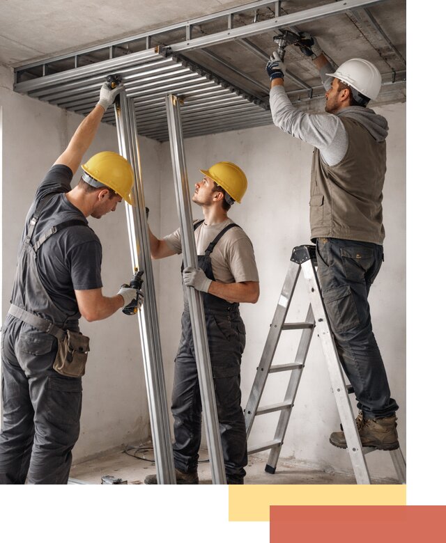 Монтаж реечного потолка под ключ в Томске