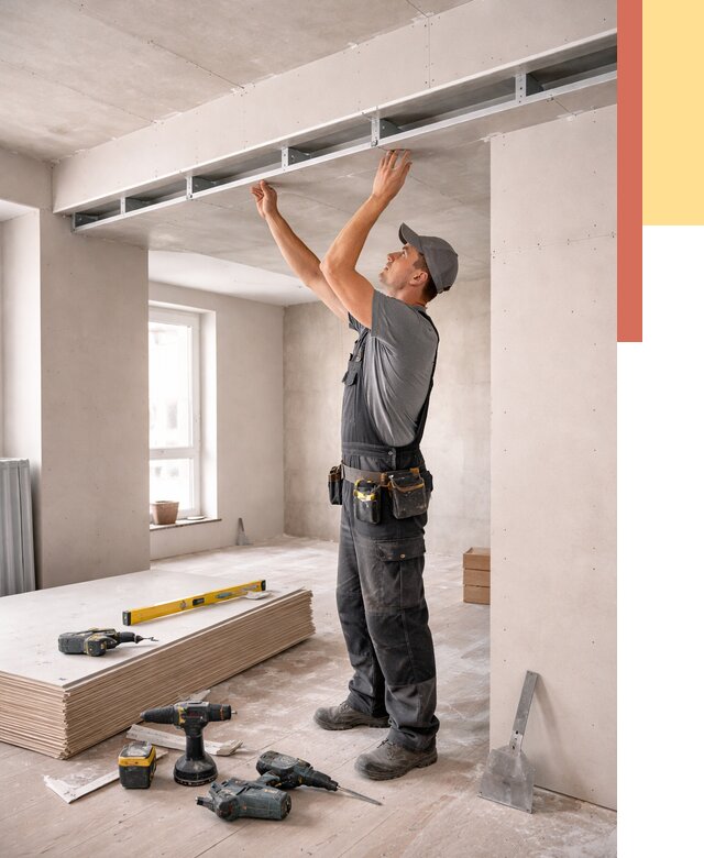 Потолок из гипсокартона с нишей в Томске от 1366 руб. под ключ | ОТДЕЛОЧНИК-Тмс