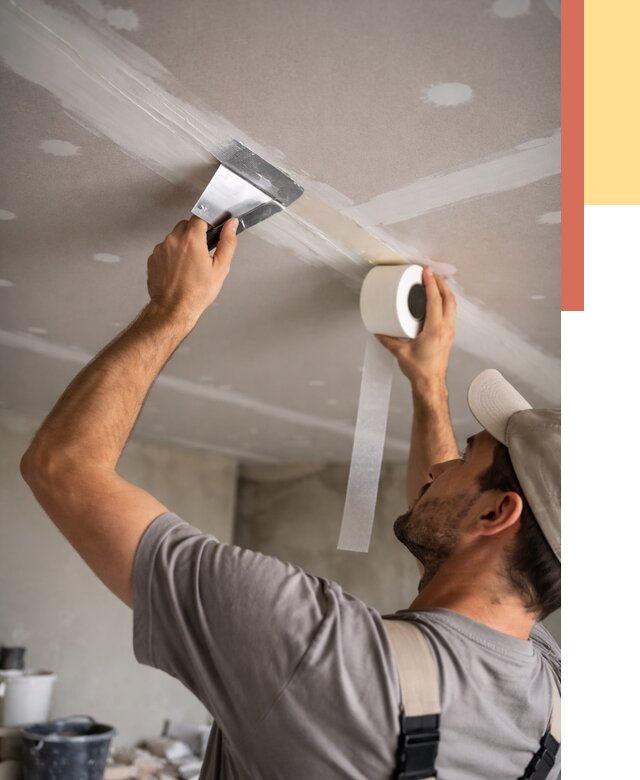 Обработка швов потолка ГКЛ в Томске от 8195 руб. под ключ | ОТДЕЛОЧНИК-Тмс