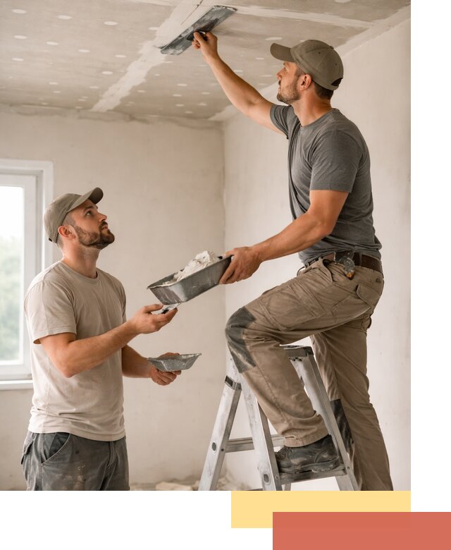 Шпаклевка потолка из гипсокартона в Томске качественно и быстро